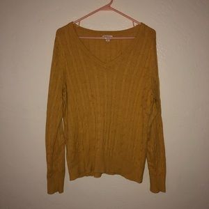!!$5 sale!! Mustard yellow v-neck sweater